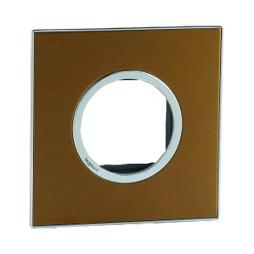 Legrand Arteor 2M Gold Brass Cover Plate With Frame, 5763 00